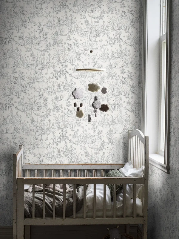 Tapeta do pokoju niemowlaka Newbie 7478 Forest Friends.webp