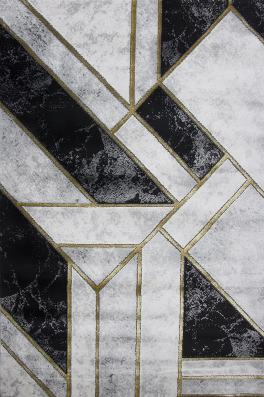Dywan nowoczesny Diamond Glamour K4423G gold