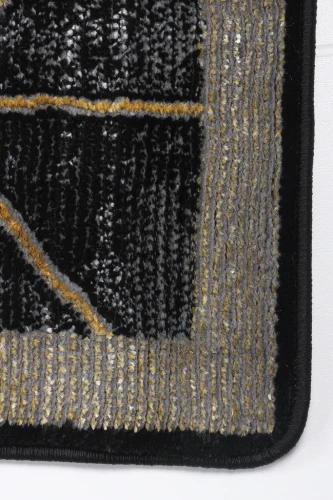 Dywan nowoczesny Diamond K4479G antracytowo-złoty róg