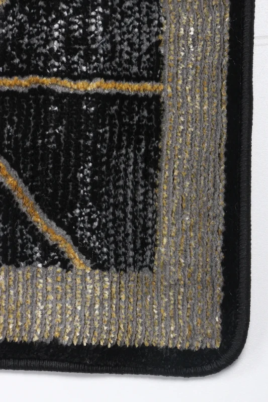 Dywan nowoczesny Diamond K4479G antracytowo-złoty róg