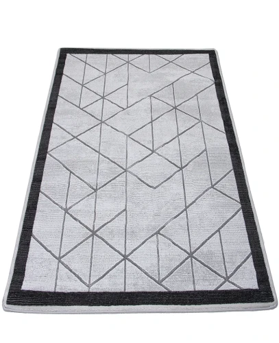 Dywan nowoczesny Diamond Glamour K4488S szary rzut ukośny