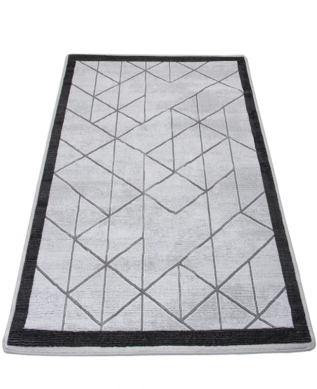 Dywan nowoczesny Diamond Glamour K4488S szary rzut ukośny