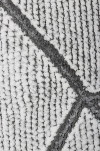 Dywan nowoczesny Diamond Glamour K4488S szary zbliżenie runa