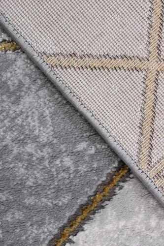 Dywan geometryczny 3d Diamond K4492G szary spód