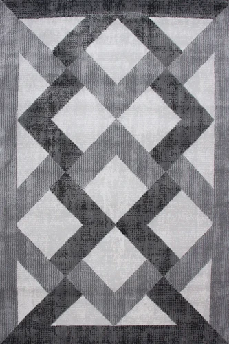 Dywan geometryczny Diamond K4494S szary