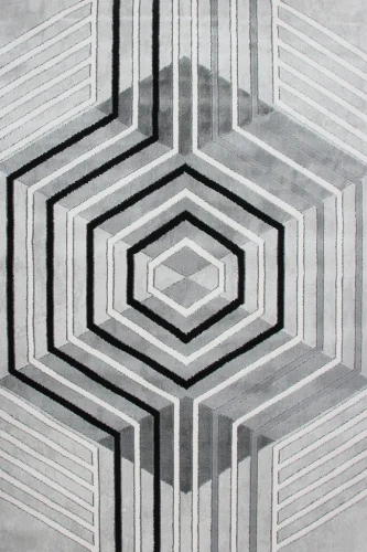Dywan geometryczny Diamond K4495S szary