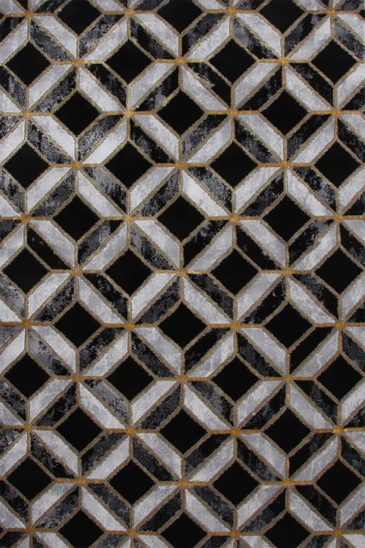 Dywan geometryczny Diamond K4499 G szary