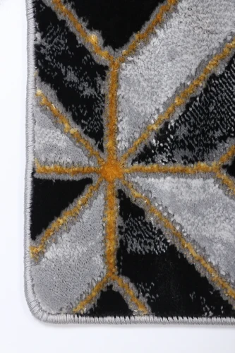 Dywan geometryczny Diamond K4499 G szary róg