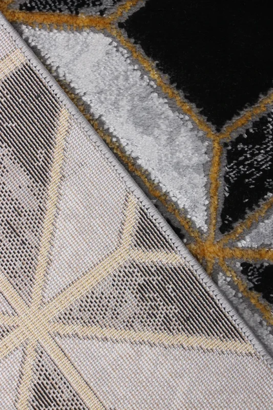 Dywan geometryczny Diamond K4499 G szary spód