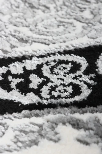 Dywan tradycyjny Diamond Glamour K8726S szary zbliżenie runa