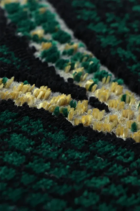 Dywan nowoczesny Diamond K8741Y zielony zbliżenie runa