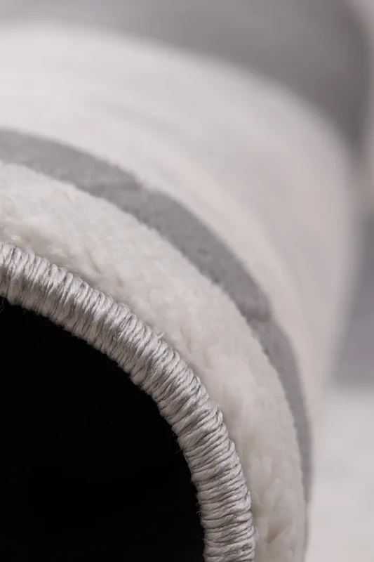 Dywan nowoczesny Diamond K8780S szary zbliżenie brzegu