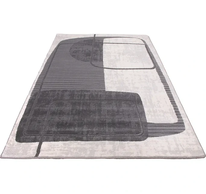 Dywan nowoczesny Diamond K8780S szary rzut ukośny