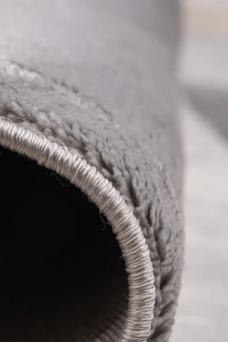 Dywan nowoczesny Diamond K8782S szary brzeg z bliska