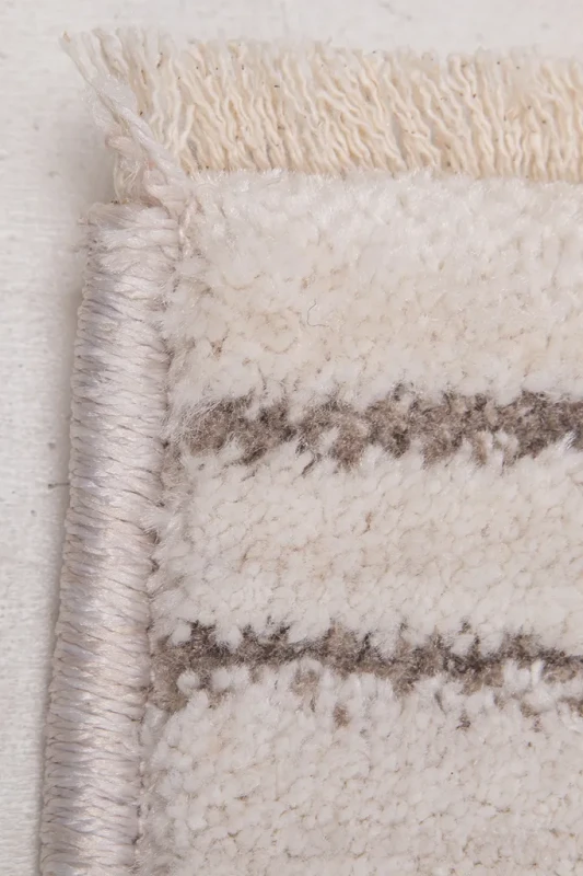 Dywan nowoczesny Camilla 1862 beżowo-turkusowy frędzle