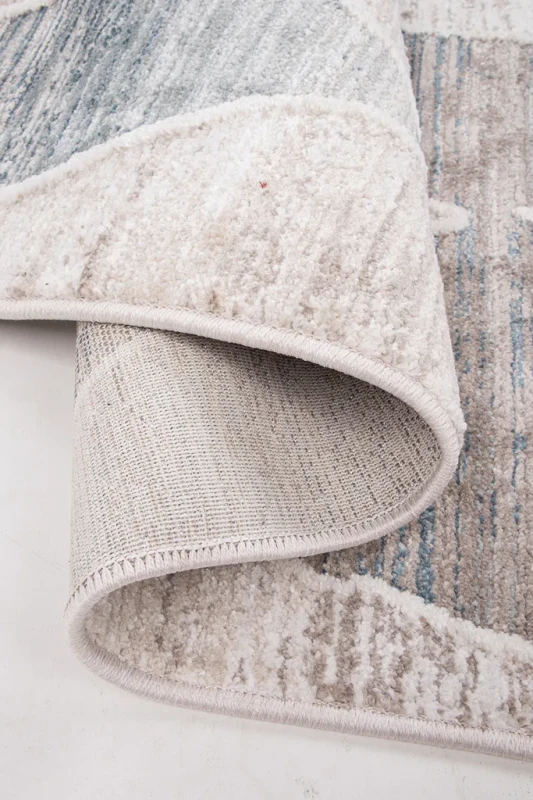 Dywan nowoczesny Camilla Santana Hamada 1875 turkus-beż bok