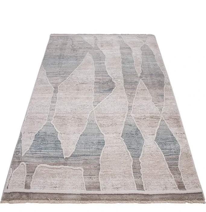 Dywan nowoczesny Camilla Santana Hamada 1875 turkus-beż rzut ukośny