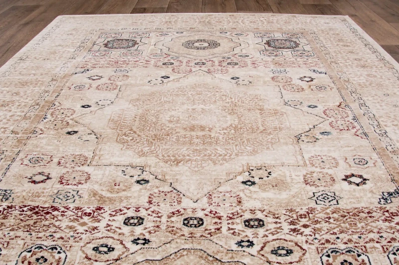 Dywan klasyczny Dywilan Rich Mamluk beige rzut z góry