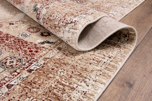 Dywan klasyczny Dywilan Rich Mamluk beige-red obszycie brzegu