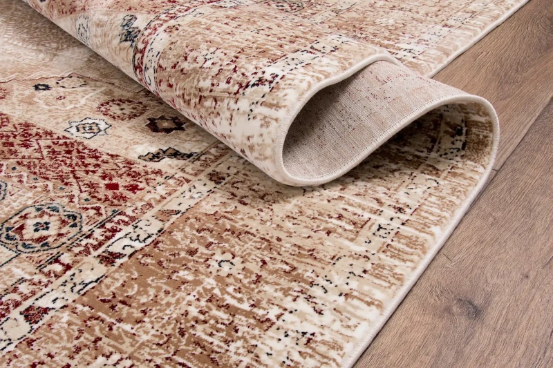 Dywan klasyczny Dywilan Rich Mamluk beige-red obszycie brzegu