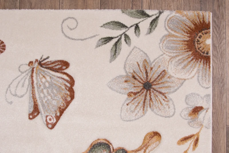 Dywan dziecięcy 3d Dywilan Luna Butterfly 40427 obszycie