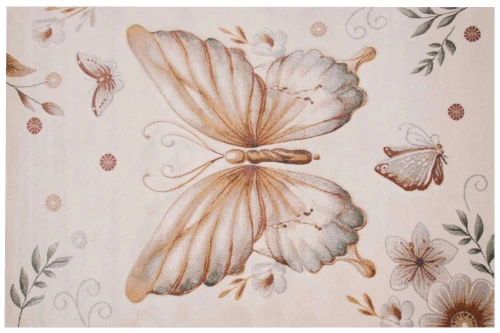 Dywan dziecięcy 3d Dywilan Luna Butterfly 40427 rzut z boku