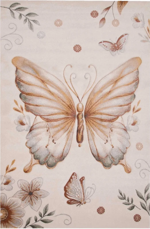 Dywan dziecięcy 3d Dywilan Luna Butterfly 40427
