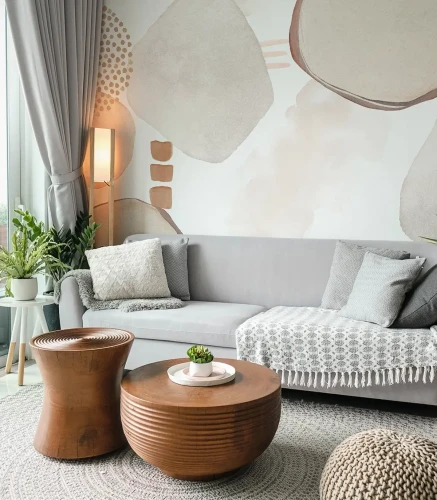 Tapeta do salonu abstrakcyjny wzór Wallcolors Abstract.webp