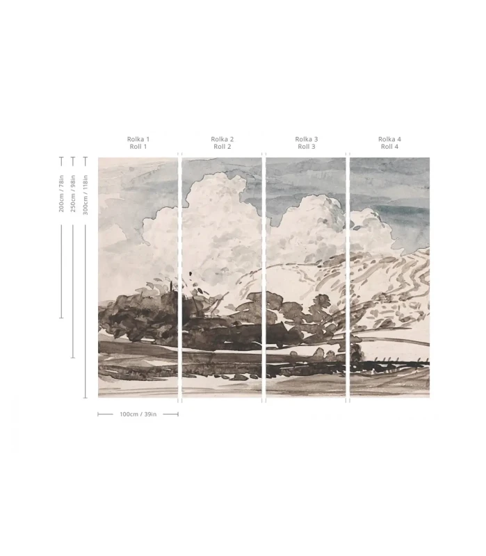 Tapeta muralowa Wallcolors Cloudy.webp