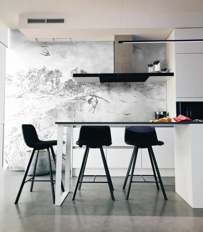 Tapeta do kuchni w stylu nowoczesnym Wallcolors Swallow.webp