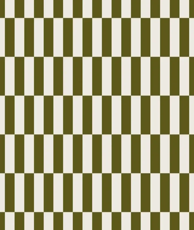 Tapeta geometryczna oliwkowa Wallcolors Tetris Stripe Tetris Olive — kopia.webp
