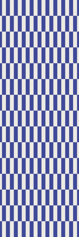 Tapeta 3d kobaltowa geometryczna Wallcolors Tetris Stripe Cobalt.webp