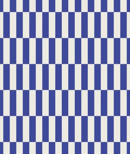 Tapeta kobaltowa geometryczna Wallcolors Tetris Stripe Cobalt — kopia.webp