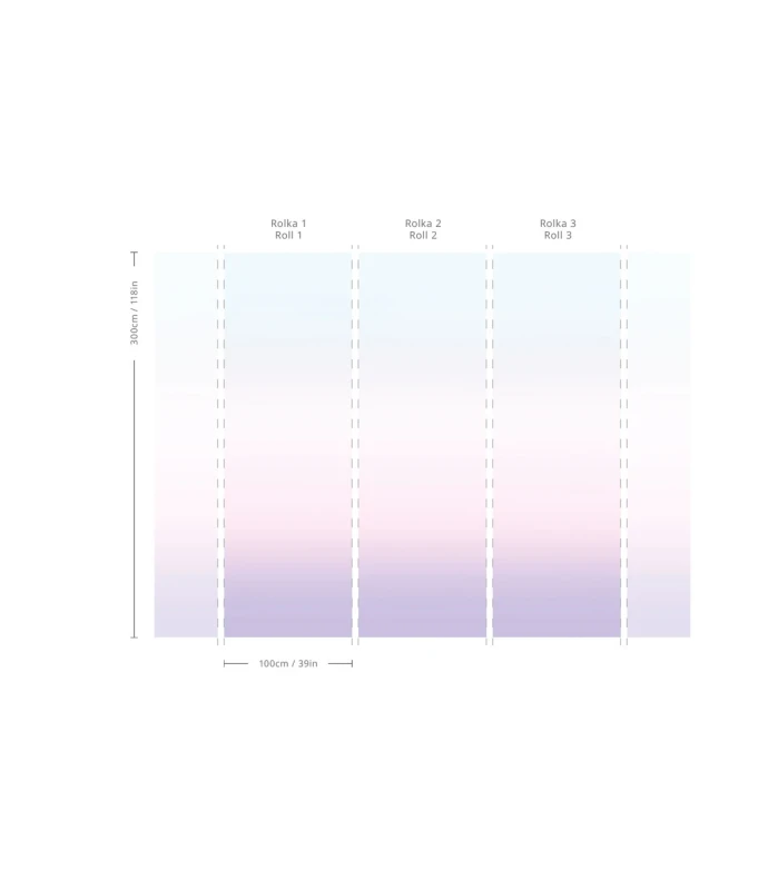 Tapeta nowoczesna pastelowa Ombre Blossom Wallcolors.webp