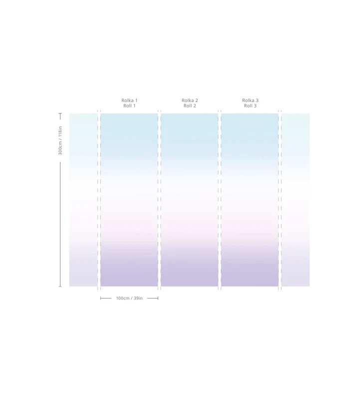 Tapeta nowoczesna pastelowa Ombre Serenity Wallcolors.webp