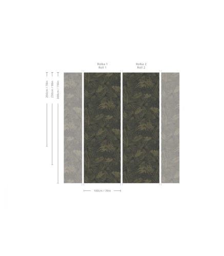 Tapeta w duże liście Wallcolors Fern.webp