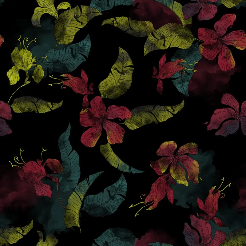 Tapeta z motywem kwiatów Wallcolors Lilies.webp