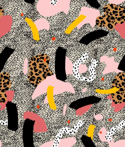 Tapeta z panterką Modern Brush Wallcolors.webp