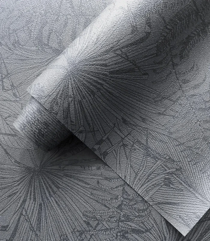 Tapeta liście na ciemnym tle Leaves Composition Wallcolors.webp