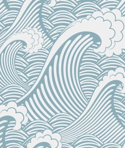 Tapeta fale morskie Waves Wallcolors.webp