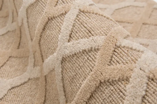 Wełniana wykładzina dywanowa Agnella Plato Bamboo 2/50356 The Country Life - runo 3d