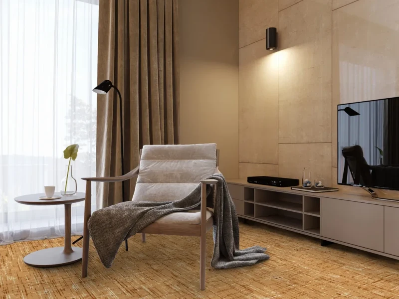 Wykładzina dywanowa FD Optimal 10041 - w salonie