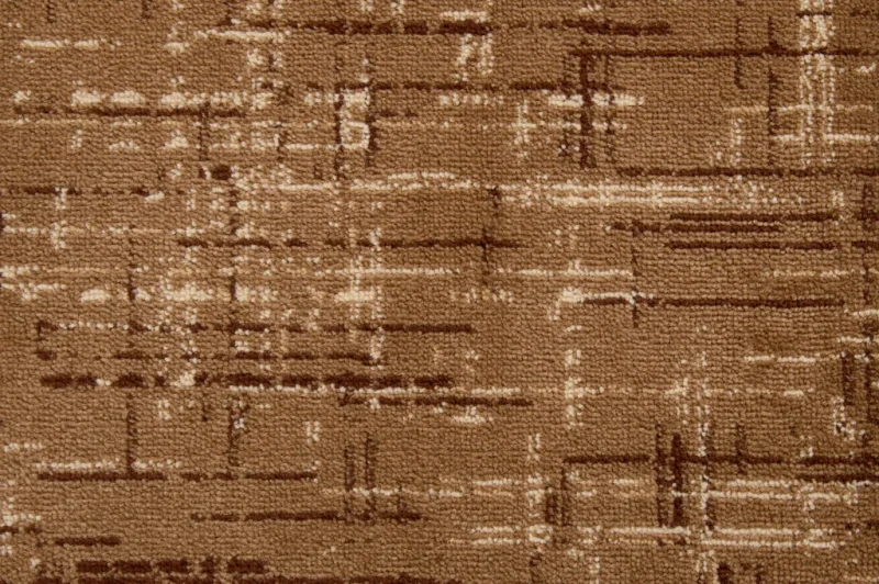 Wykładzina dywanowa domowa FD Optimal 10041 brąz - kratka