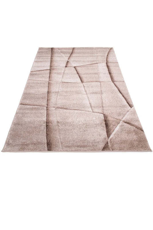 Dywan nowoczesny Agent 40417/880 brown rzut z góry