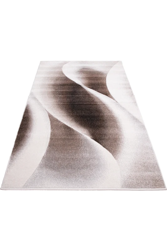 Dywan nowoczesny Agent 40434/870 brown beige rzut z góry