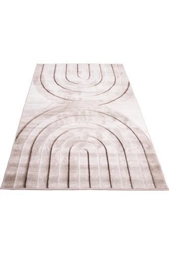 Dywan nowoczesny Agent 40438/870 brown beige rzut z góry