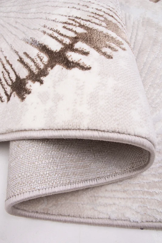 Dywan nowoczesny Factor 50251/260 cream zbliżenie na runo i spód