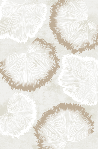 Dywan nowoczesny Factor 50251/260 cream widoczny mocniej wzór liścia