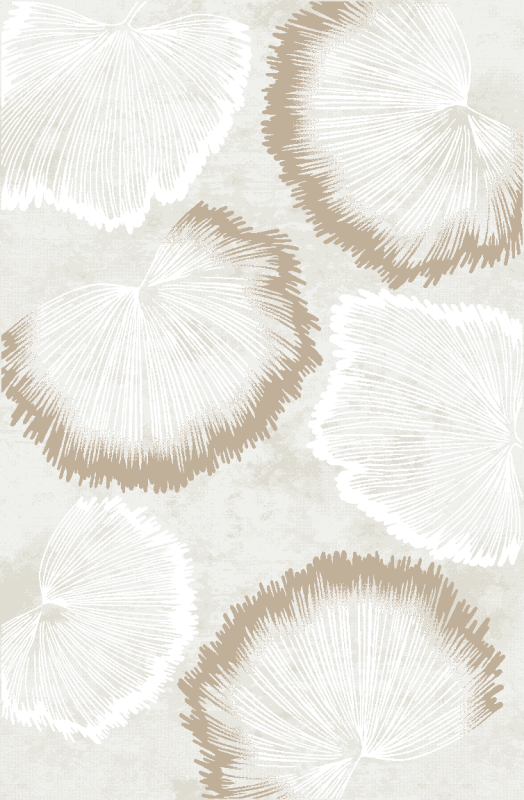 Dywan nowoczesny Factor 50251/260 cream widoczny mocniej wzór liścia