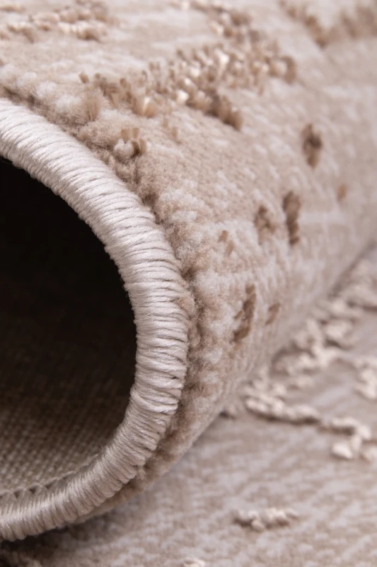 Dywan nowoczesny Factor 50258/280 beige zbliżenie na brzeg